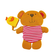 Hape Teddy And Duck Bath Mitt Set