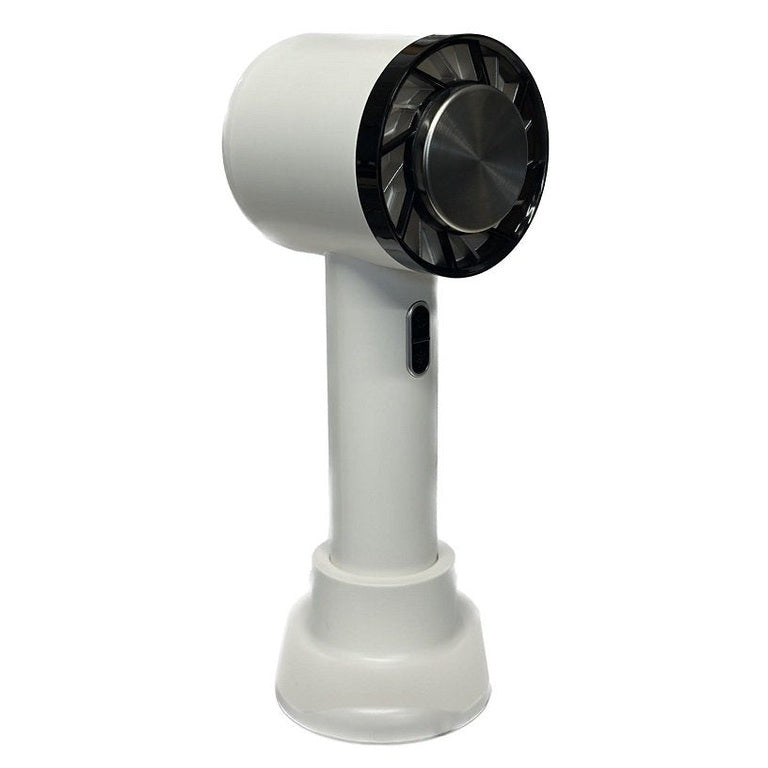I2 Handheld 3 Speed Lithium Fan With Cooling Plate White