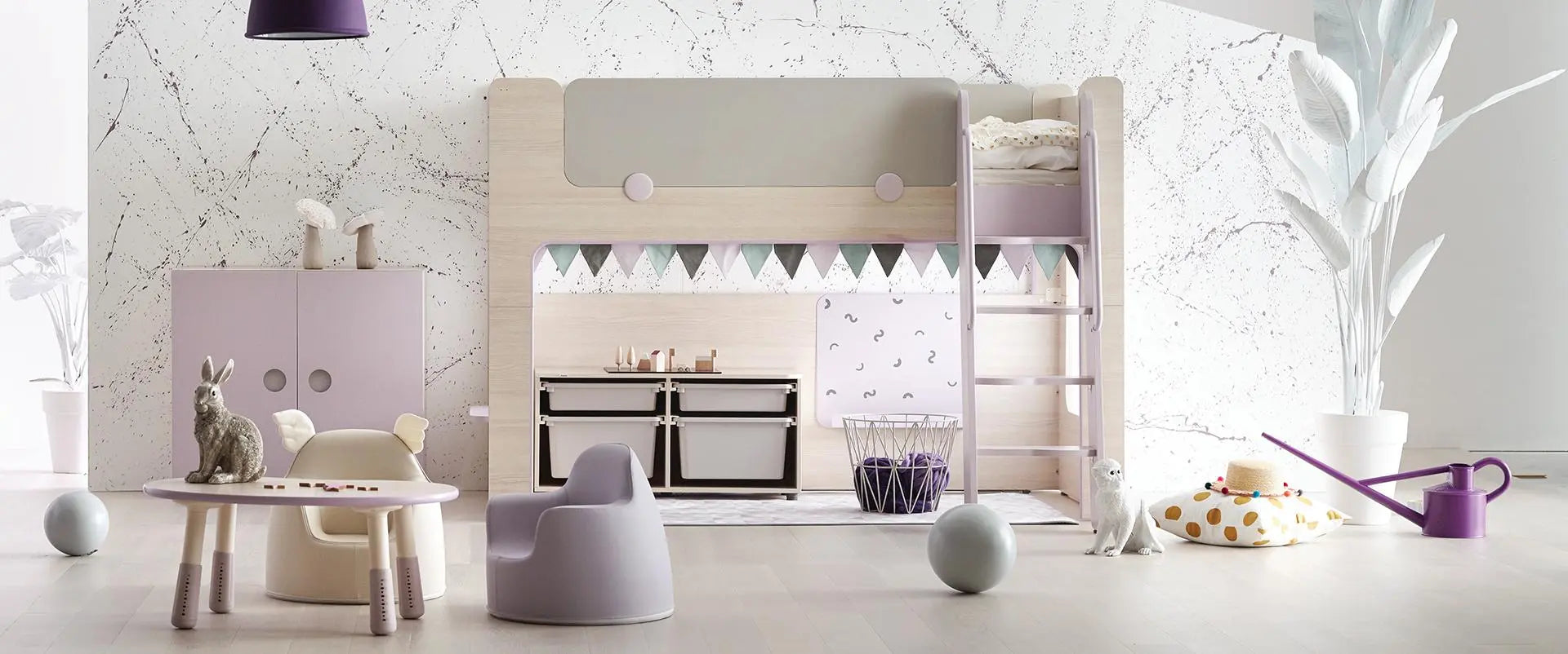Iloom Cabin Bunk Bed (Ladder Type)