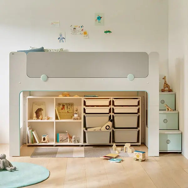 Iloom Cabin Bunk Bed (Stair Type, Lighting)