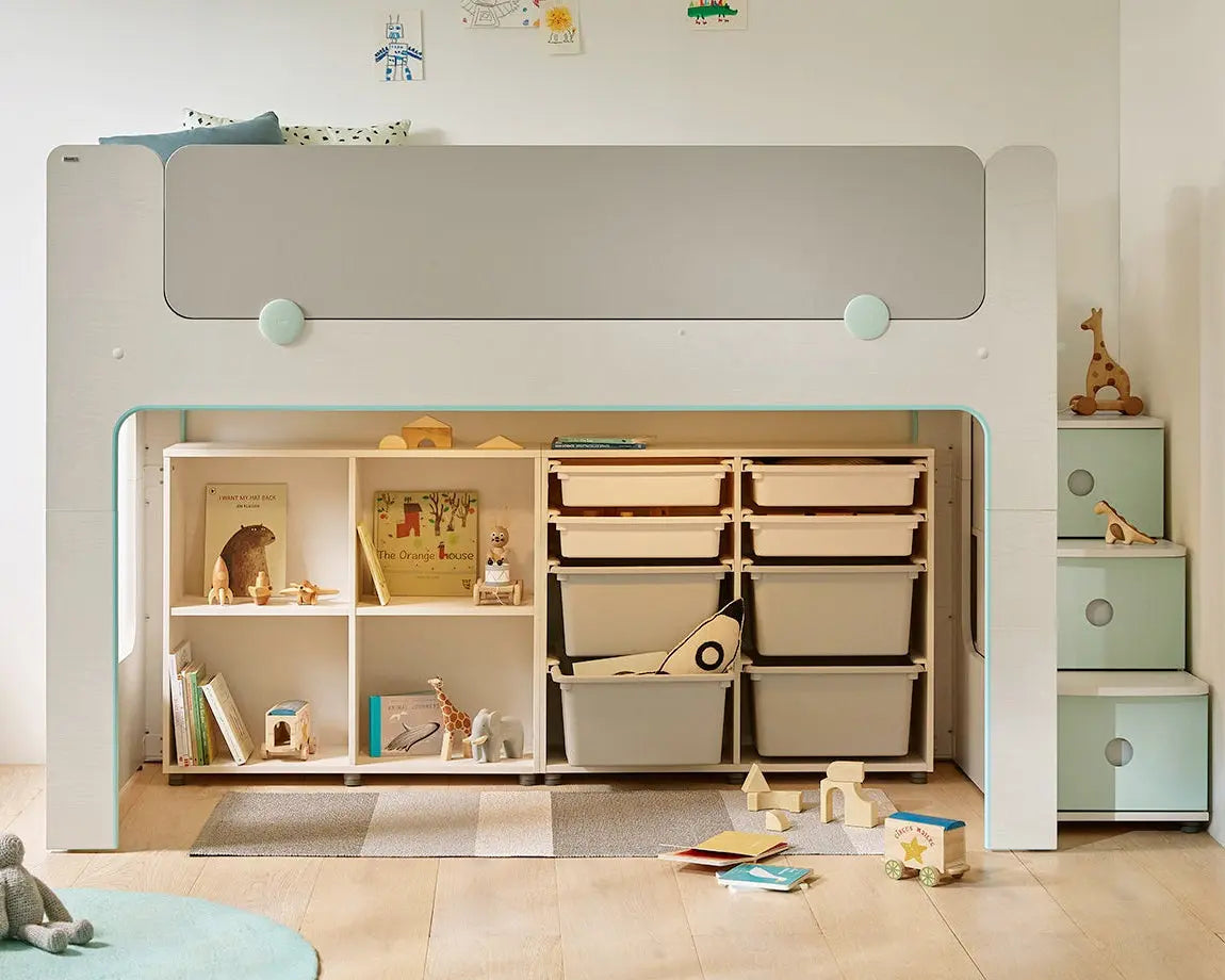 Iloom Cabin Bunk Bed (Stair Type, Lighting)