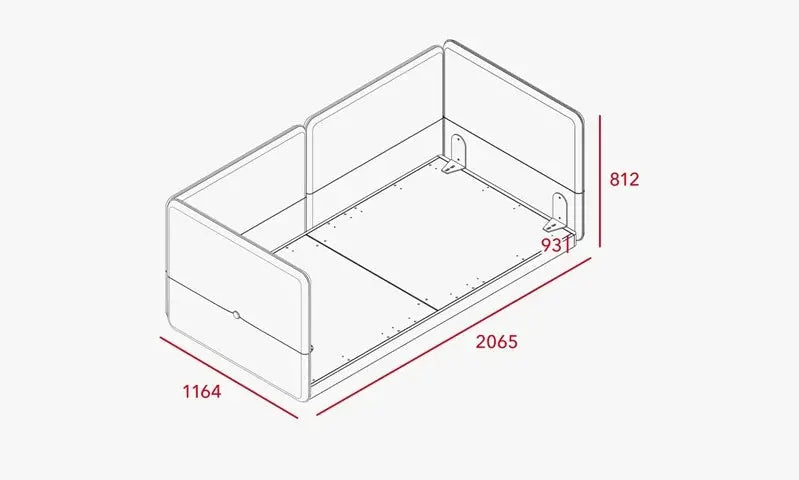 Iloom Cusino Low Bed 1100W Daybed Type