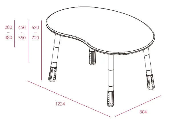 Iloom Growing Desk Peanut 1200W