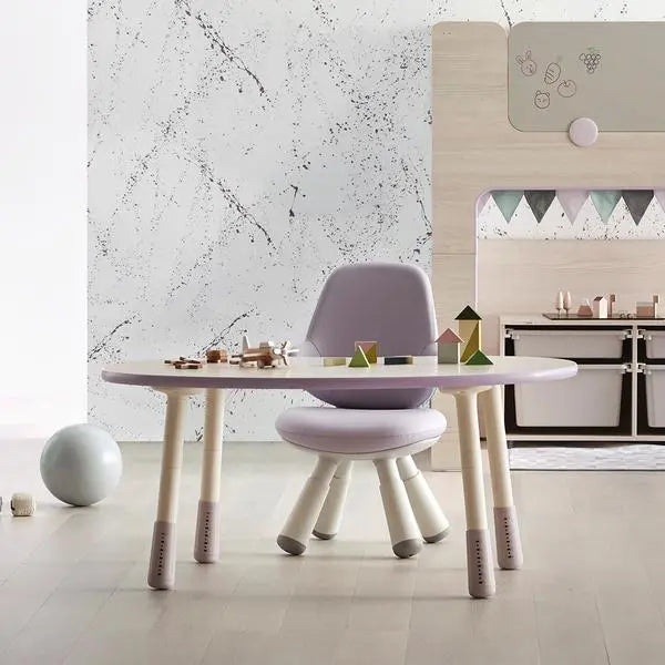 Iloom growing desk peanut 1200w lavender chair