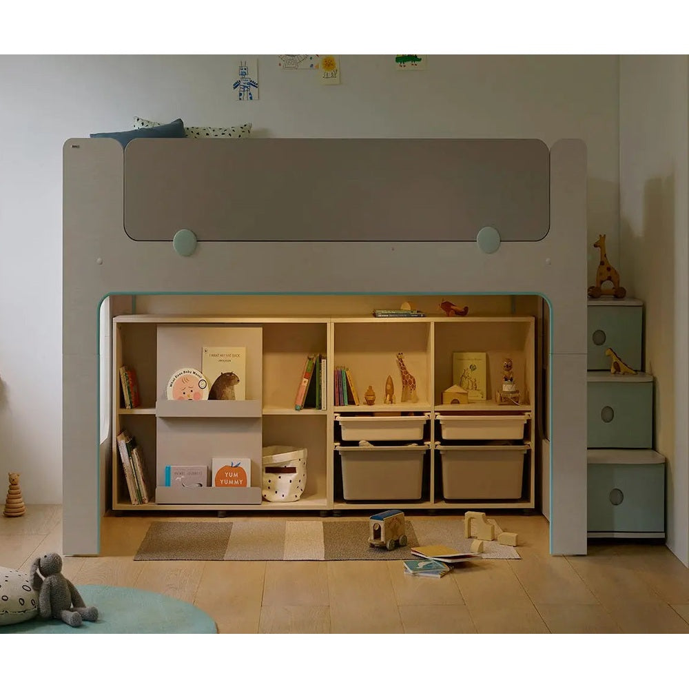 Iloom Cabin Bunk Bed (Stair Type, Lighting)