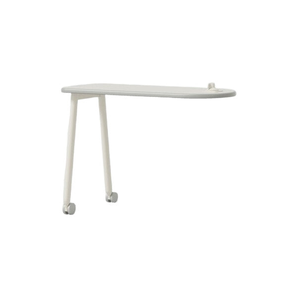 Iloom Linki Plus extension desk in white with caster wheels