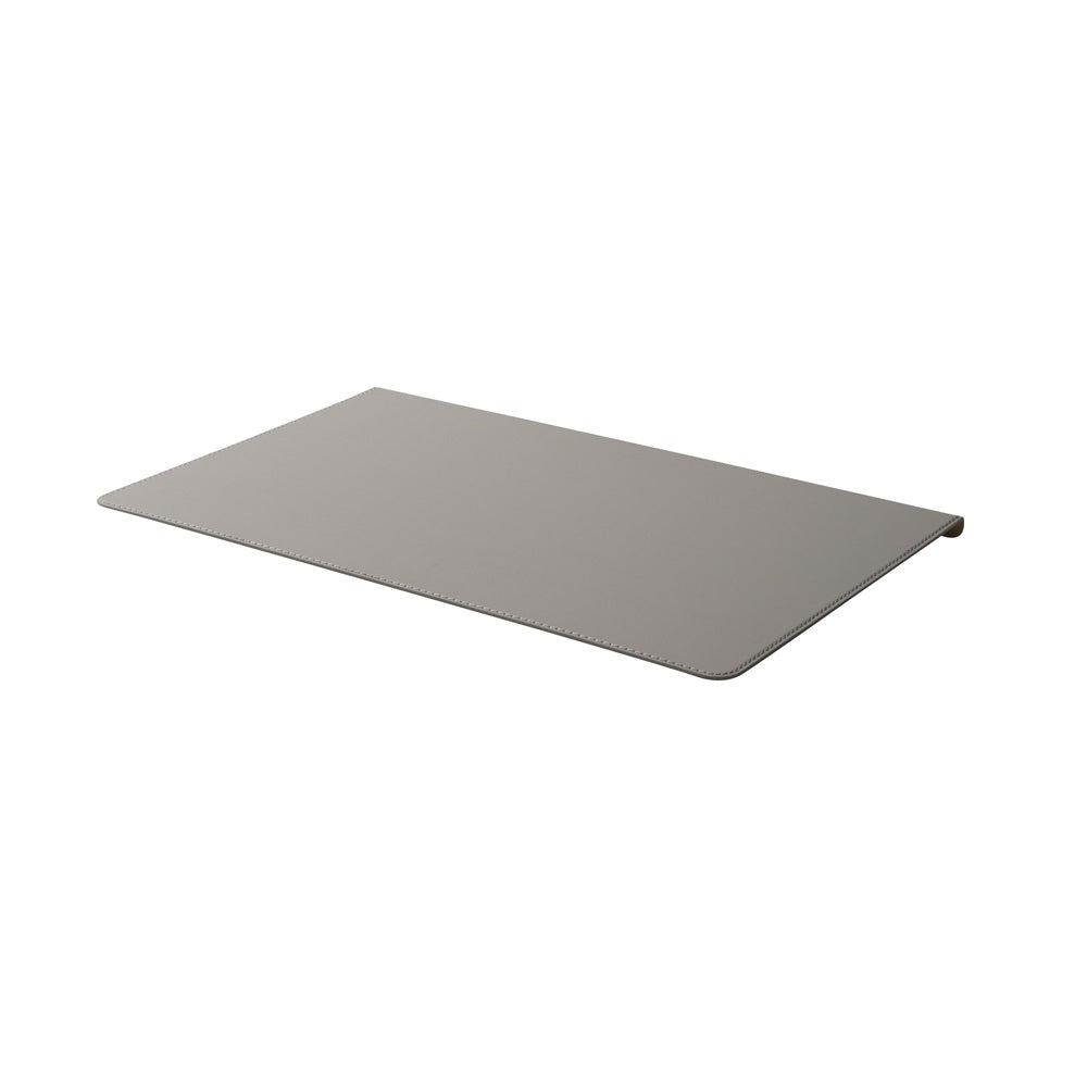 ILOOM Linki Plus smart desk pad, gray faux leather, protects and organizes workspace