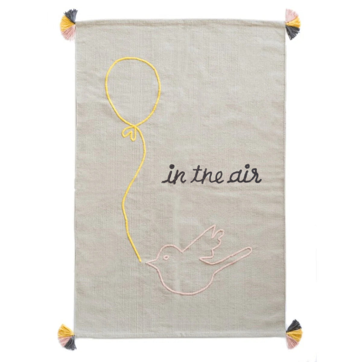 Varanassi Dhurrie Hand-Woven 100% Cotton Rug - In The Air