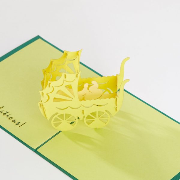 Intricate Greetings Cards Baby Carriage
