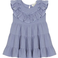 Isobella And Chloe Perry Pretty Cotton Gauze Dress Purple