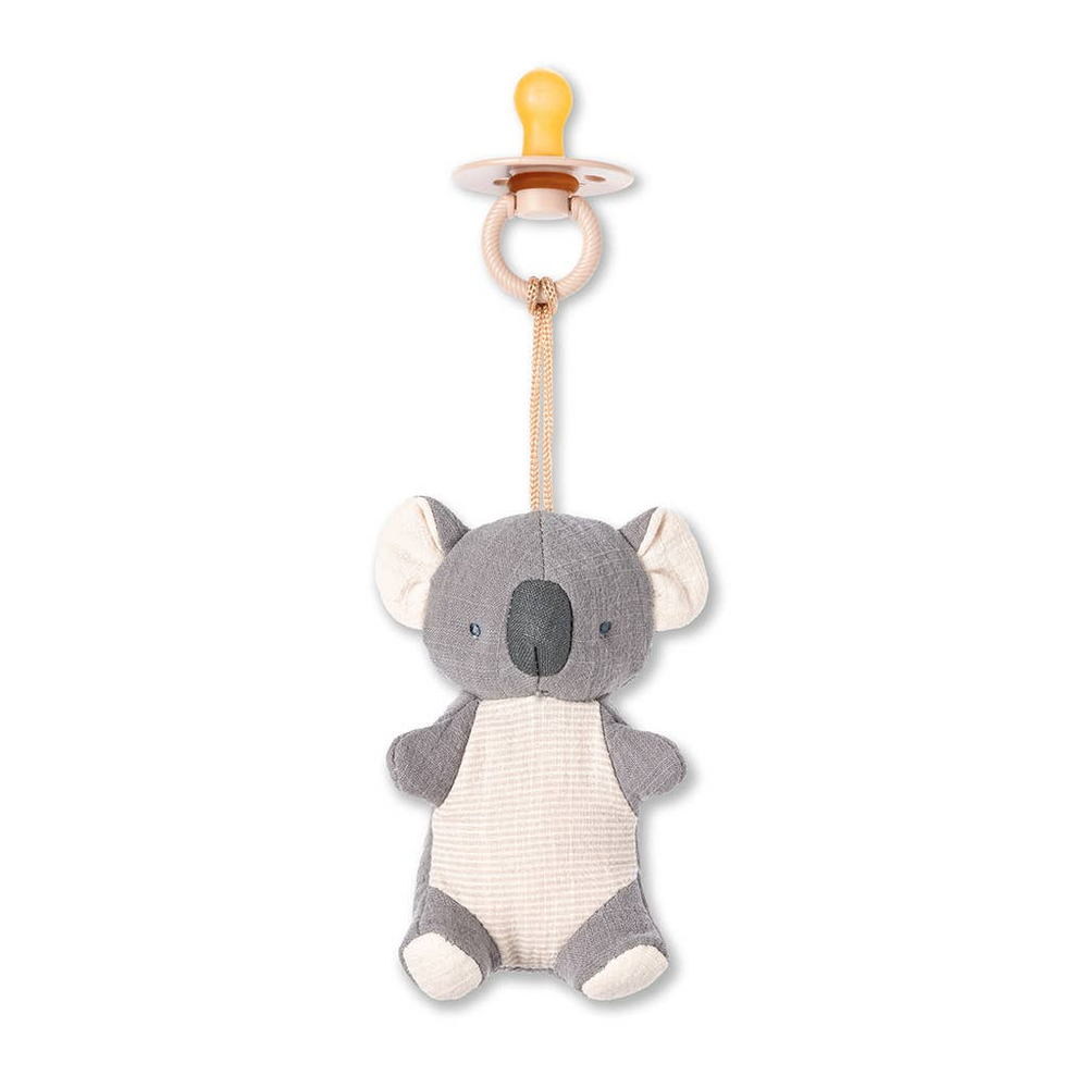 Itzy Ritzy Bitzy Pal Natural Rubber Pacifier & Stuffed Animal