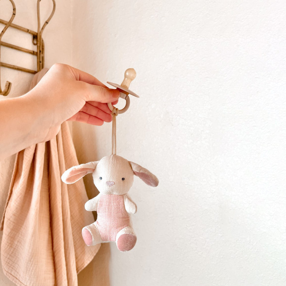 Itzy Ritzy Bitzy Pal Natural Rubber Pacifier & Stuffed Animal