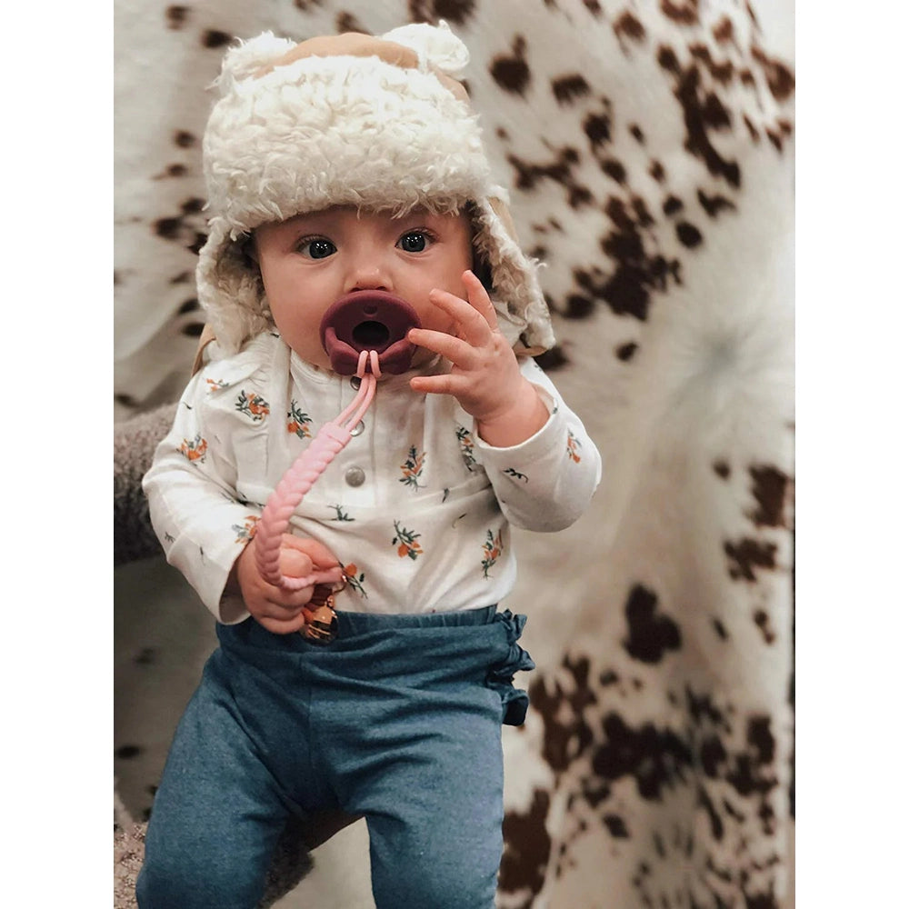 Itzy Ritzy Sweetie Strap Braided Pacifier Clip