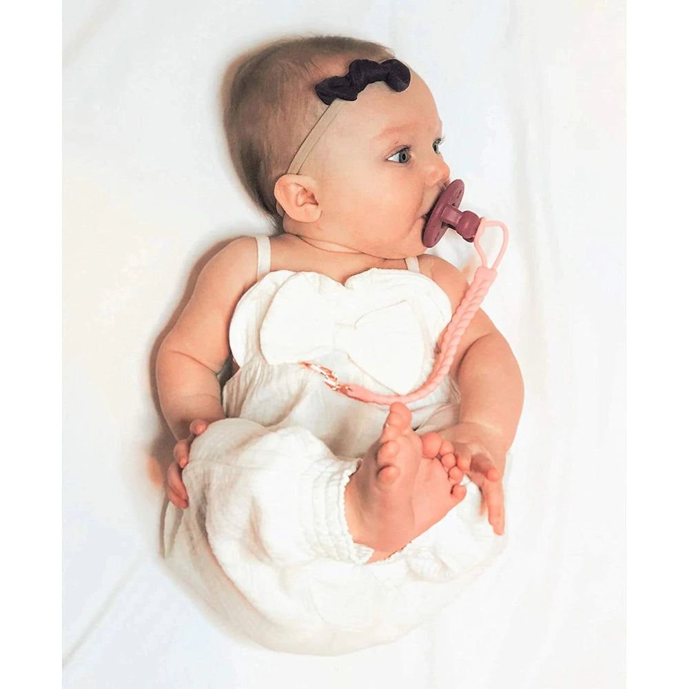 Itzy Ritzy Sweetie Strap Braided Pacifier Clip