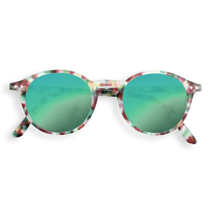 Izipizi Sunglasses Junior #D Green Tortoise Mirror