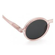 IZIPIZI Junior Sunglasses #G Pink with round black lenses and kid-friendly pink frame