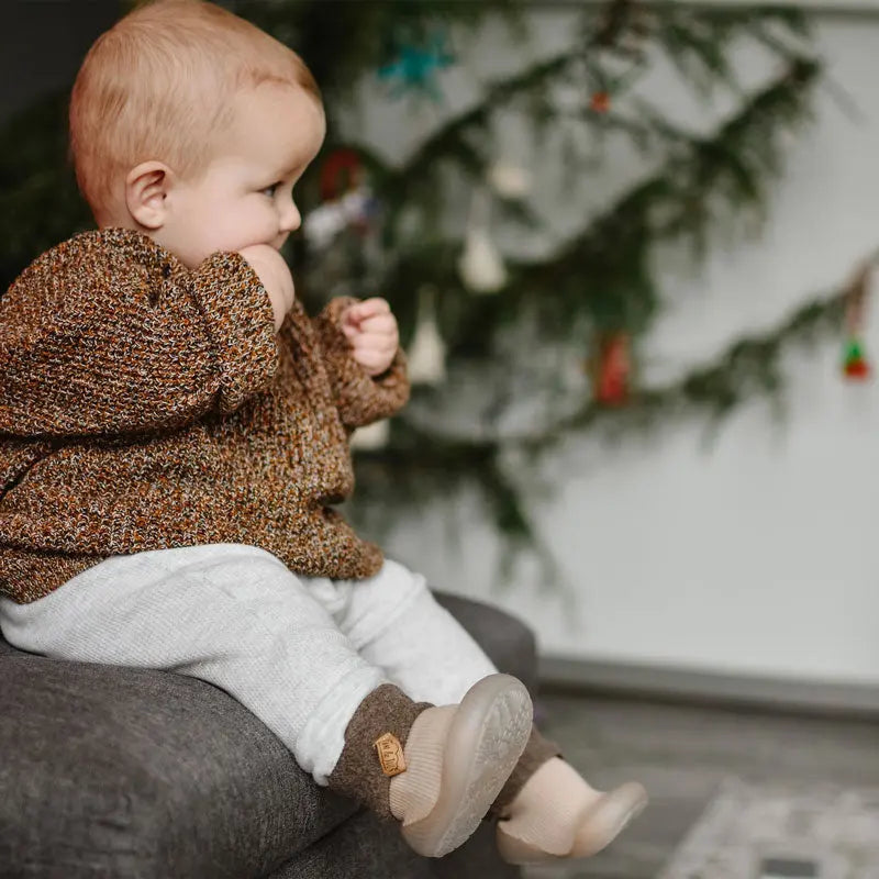 Jan & Jul Cozy Sock Shoes Oat
