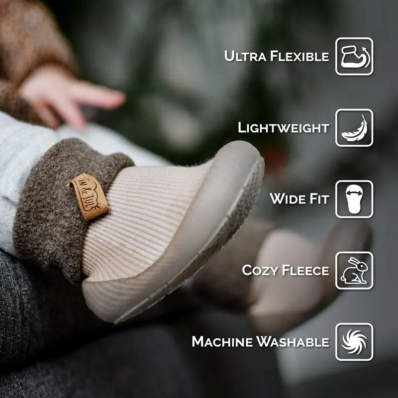 Jan & Jul Cozy Sock Shoes Red