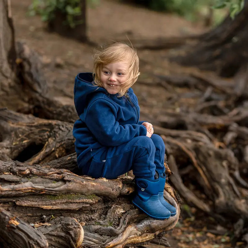 Jan & Jul Kids Fleece Jacket Navy