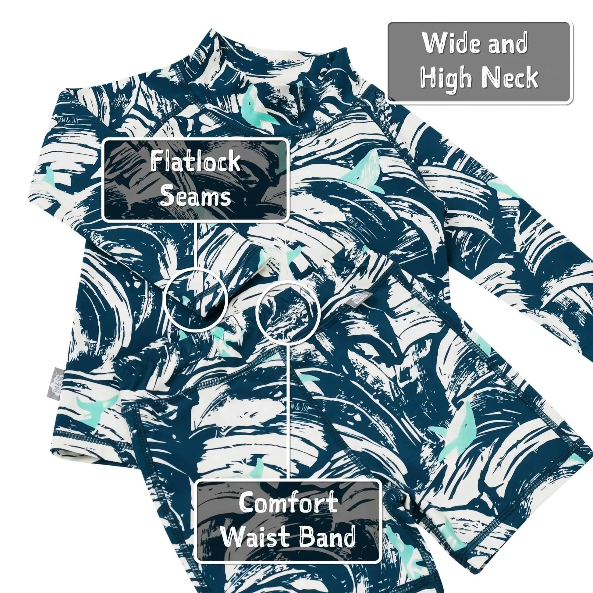 Jan & Jul Kids UV Rashguard Set Wave Rider