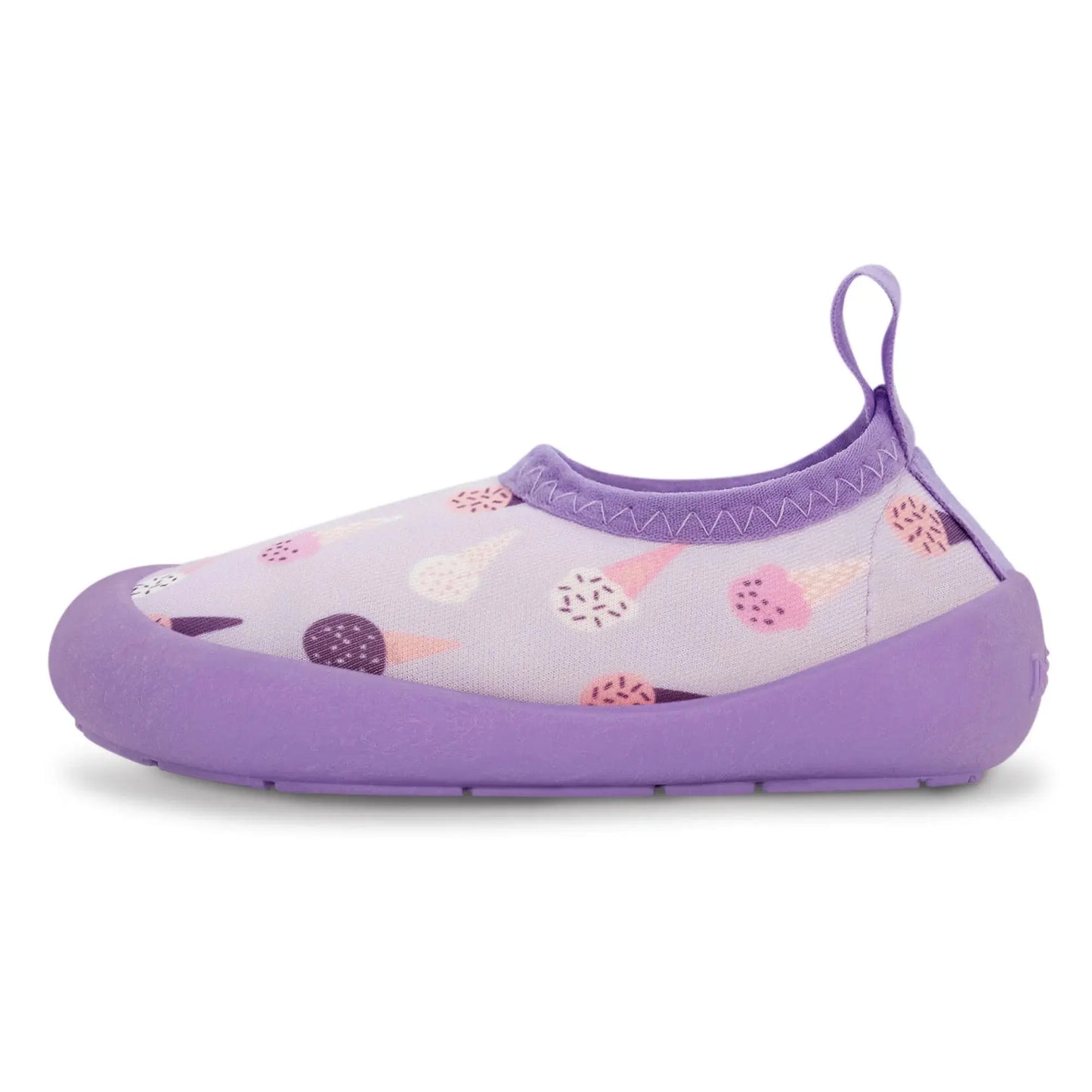 Jan & Jul kids water shoes lavender ice cream pattern