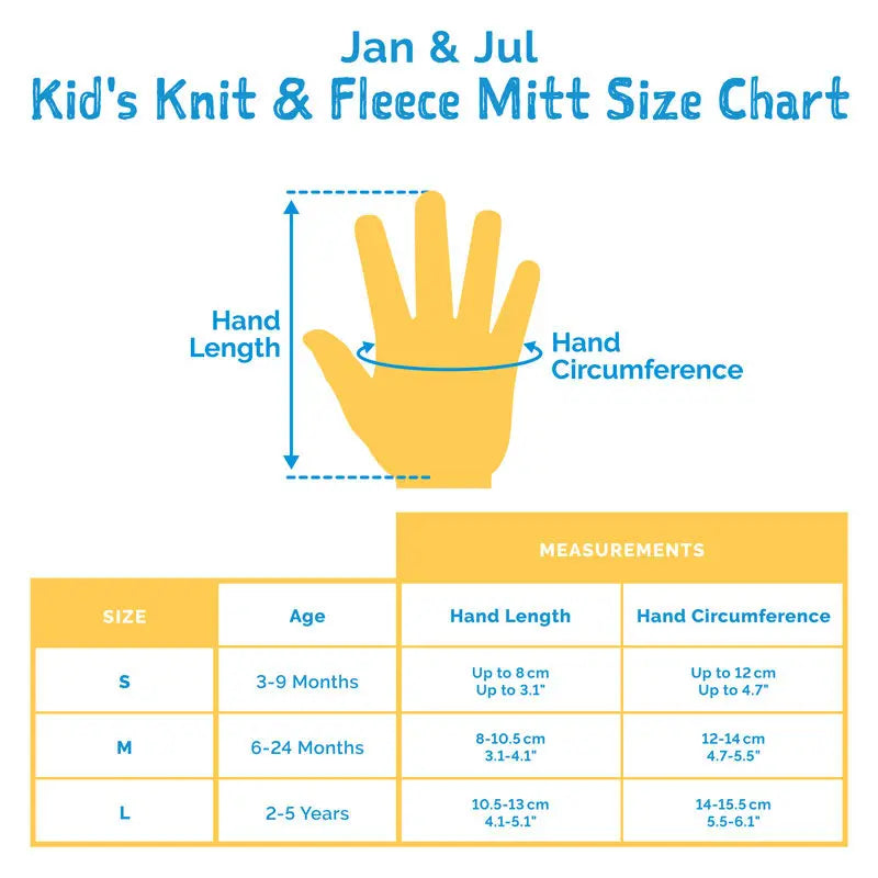 JAN & JUL KNIT MITTEN GREY - baby enRoute