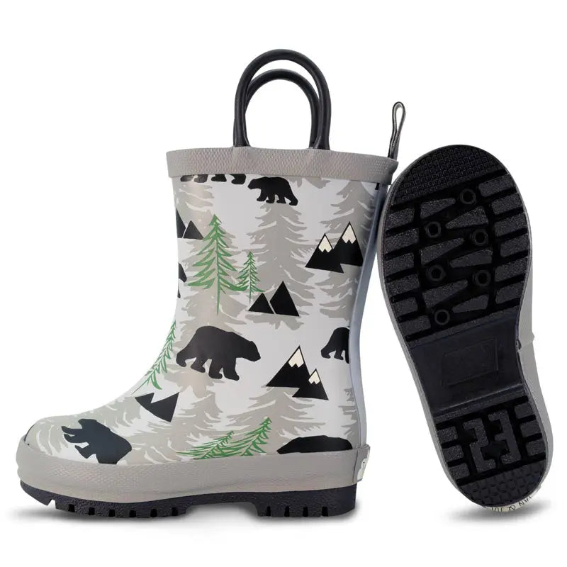 Jan & Jul Puddle Dry Rain Boots Bear