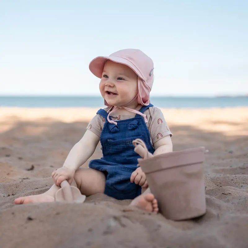 JAN & JUL SUN SOFT BABY CAPS ROSE QUARTZ M(6-24M) - baby enRoute