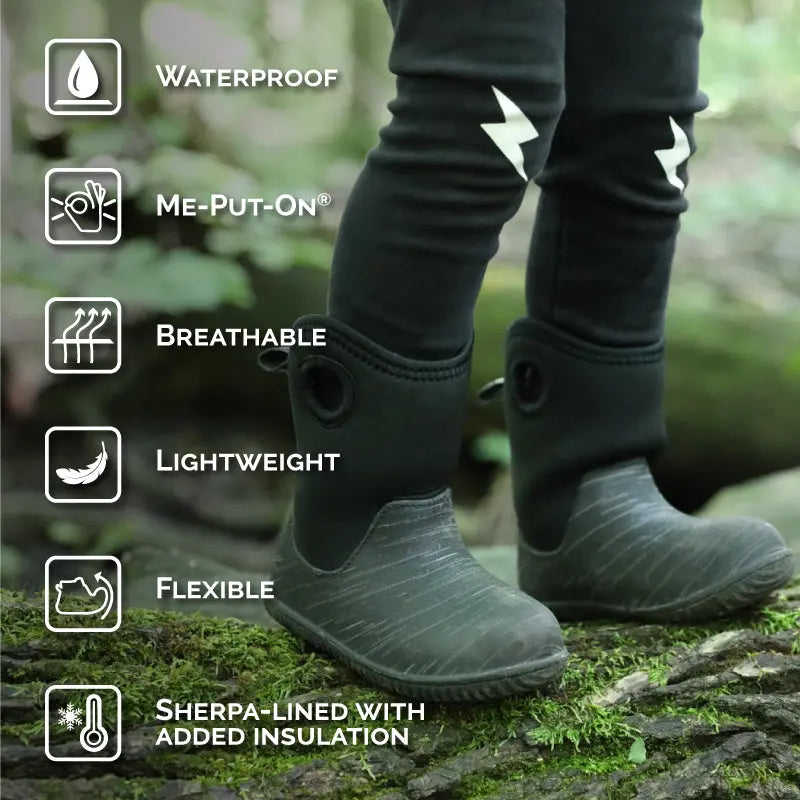 Jan & Jul Toasty Dry Lite Winter Boots Pink Rainbow