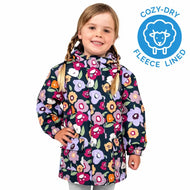 Jan & Jul Waterproof Cozy Dry Rain Jacket Winter Flowers