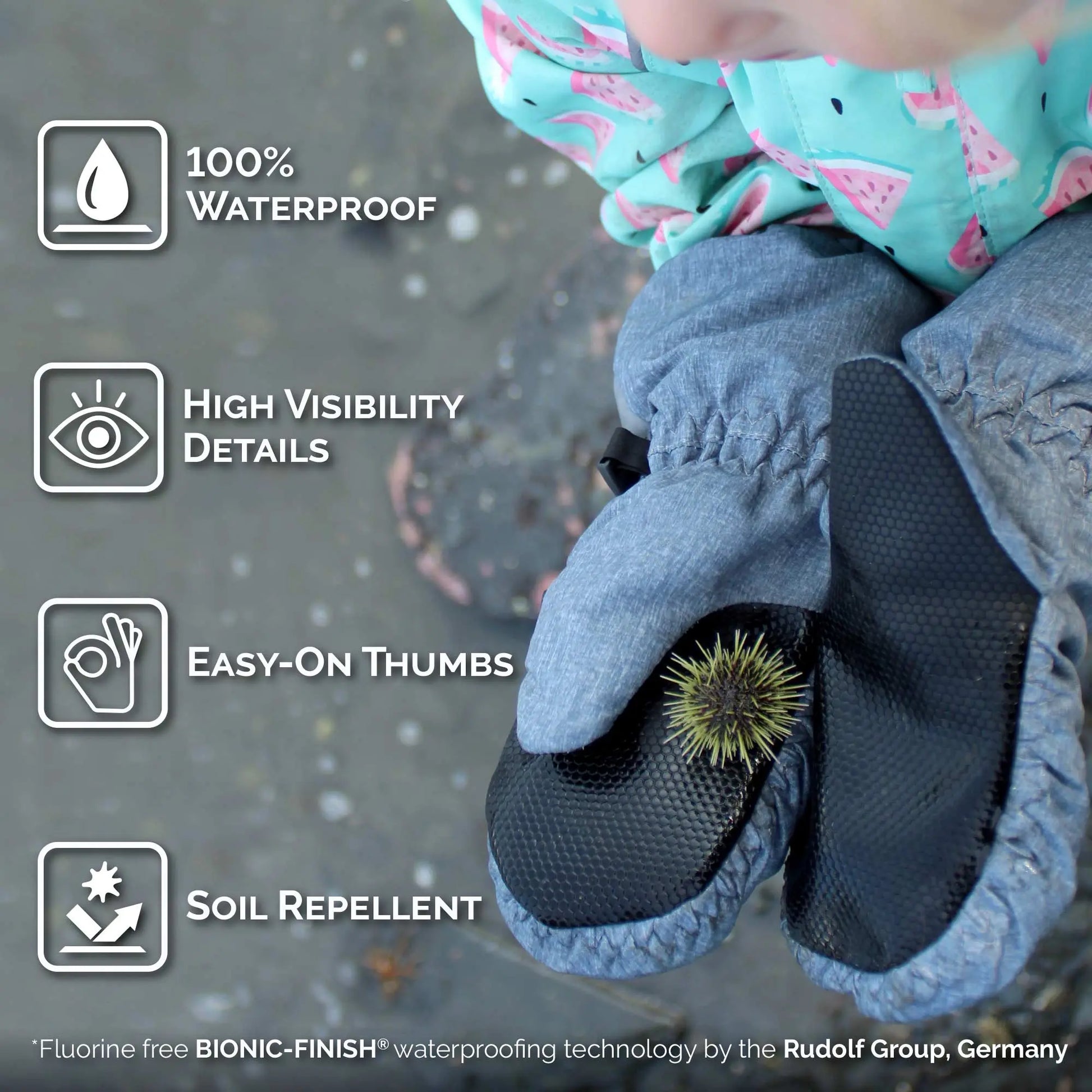 Jan & Jul Waterproof Cozy Dry Rain Mitten Bear