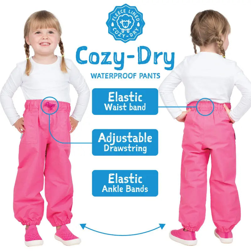 Jan & Jul Waterproof Cozy Dry Rain Pants Lavender