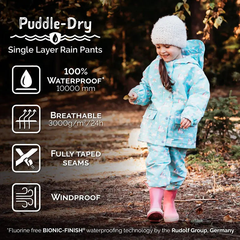 Jan & Jul Waterproof Puddle Dry Rain Pants Dusty Pink