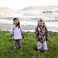 Jan & Jul Waterproof Puddle Dry Rain Pants Winter Flowers