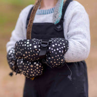 Jan & Jul Waterproof Toasty Dry Mitten Black Star