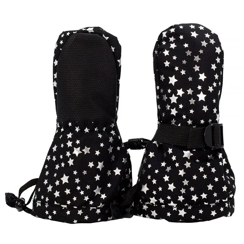 Jan & Jul Waterproof Toasty Dry Mitten Black Star