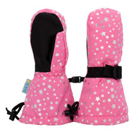 Jan & Jul Waterproof Toasty Dry Mitten Pink Star