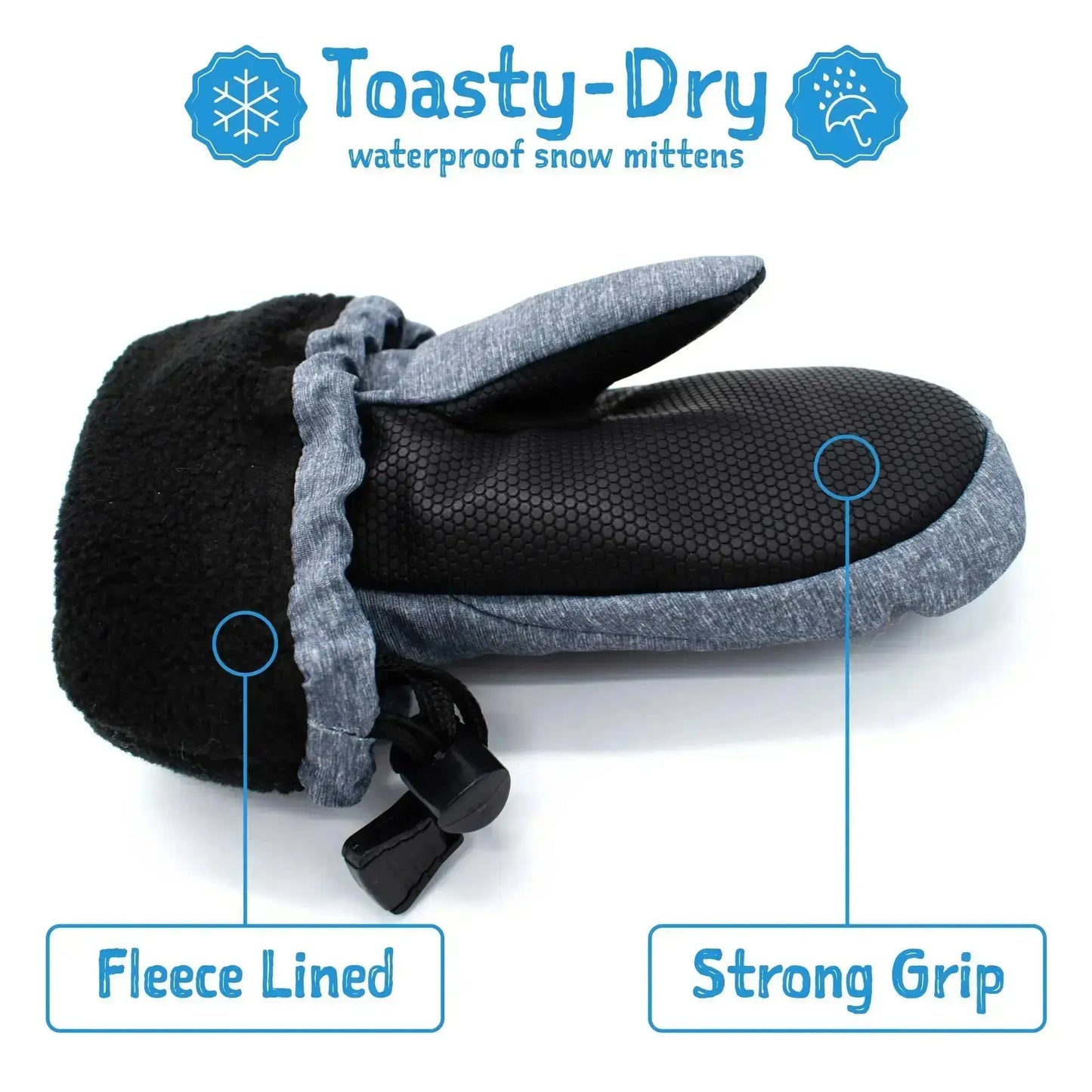 JAN & JUL WATERPROOF TOASTY DRY MITTEN PINK RAINBOW - baby enRoute