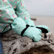 Jan & Jul Waterproof Toasty Dry Snow Gloves Mint Star