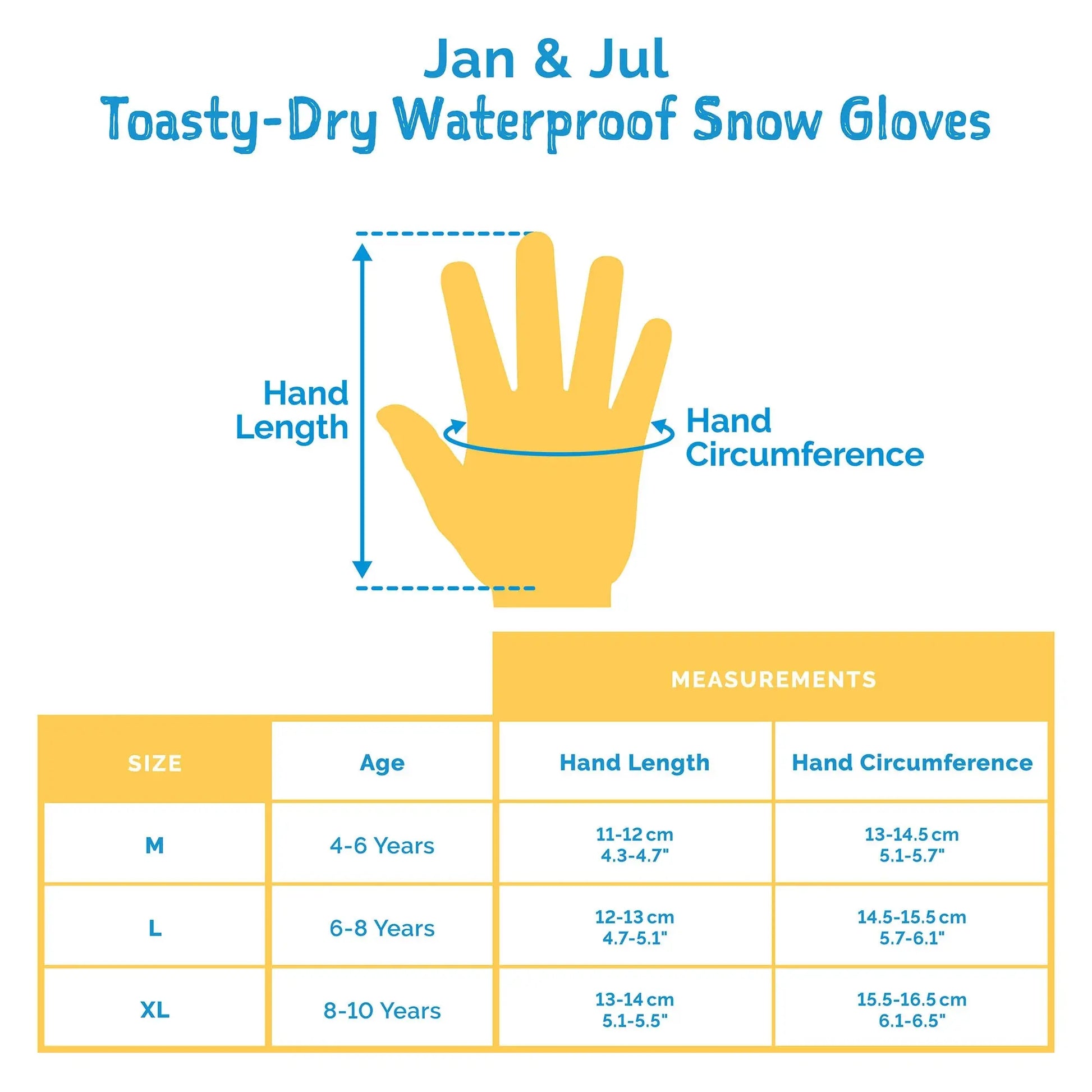 Jan & Jul Waterproof Toasty Dry Snow Gloves Mint Star