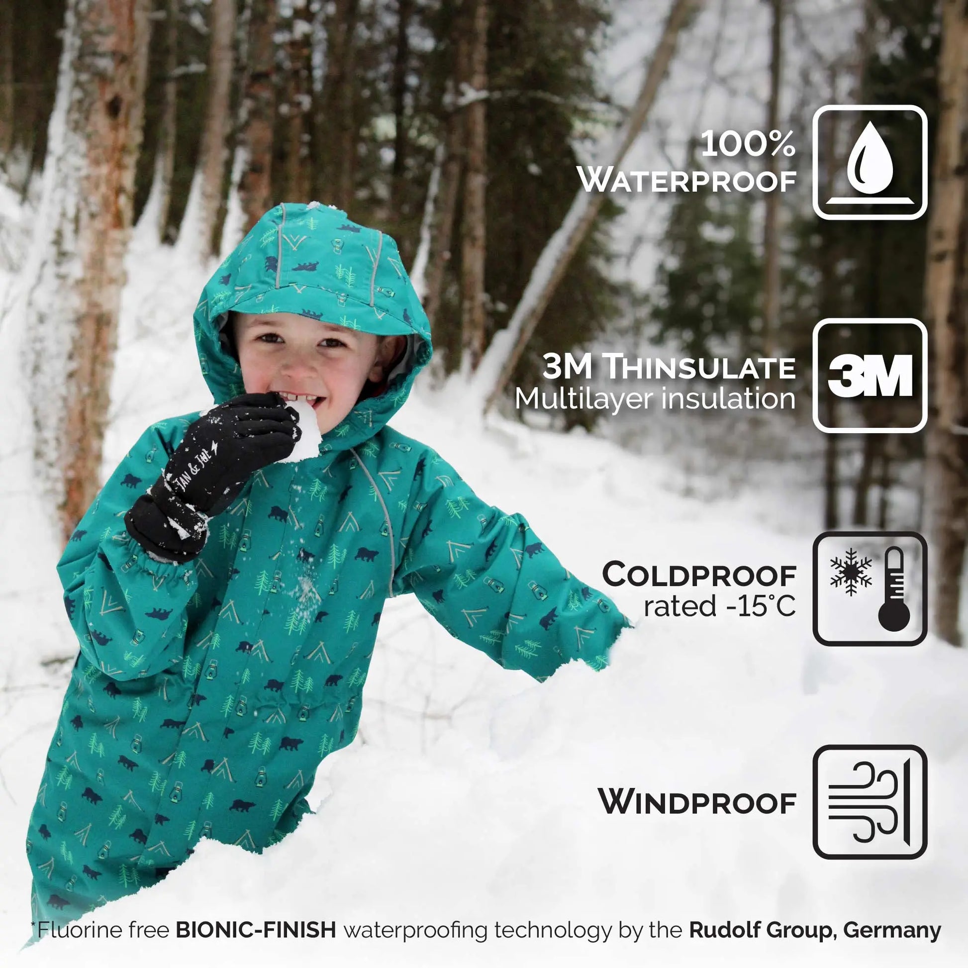 Jan & Jul Waterproof Toasty Dry Snow Gloves Wildberry