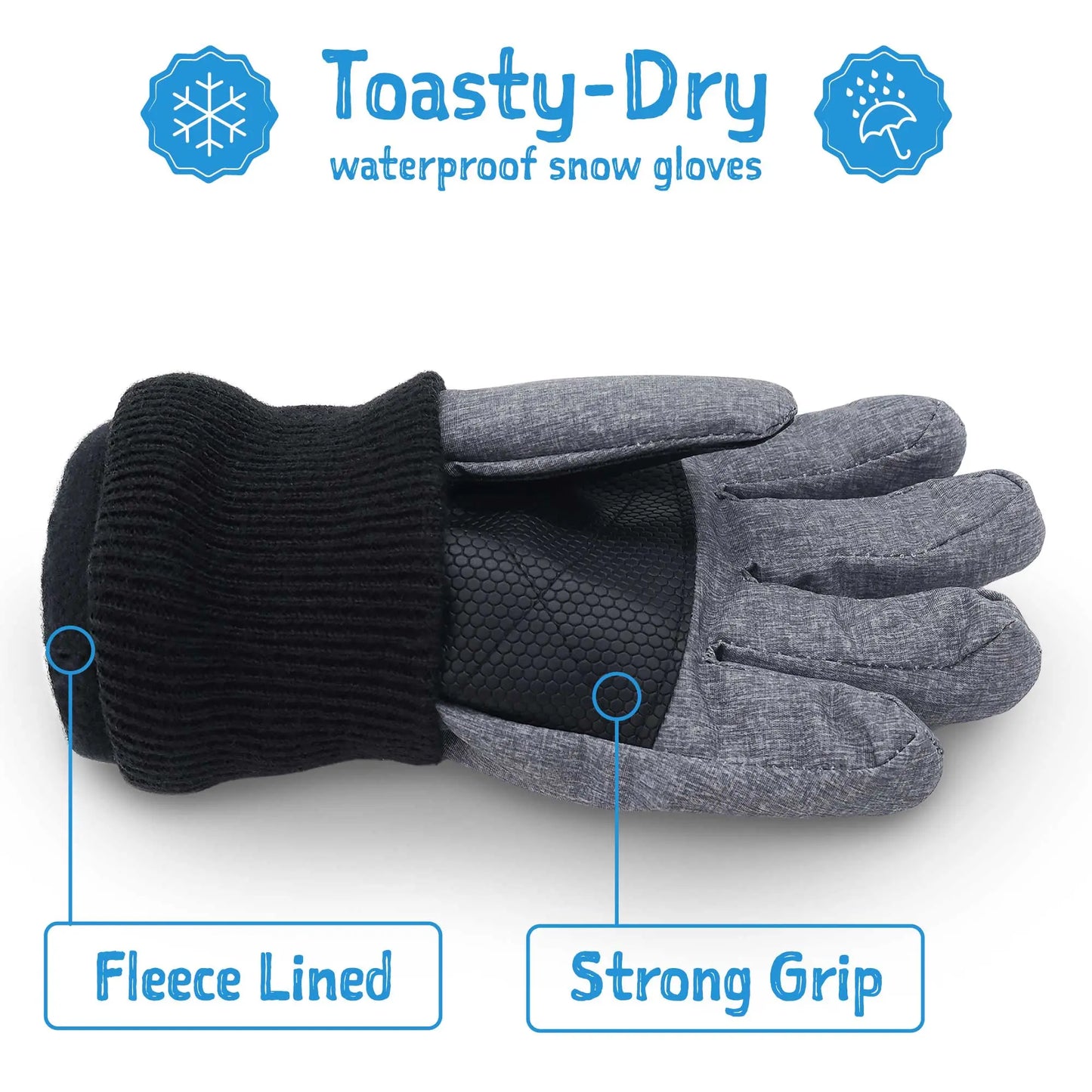 JAN & JUL WATERPROOF SNOW GLOVES TOASTY-DRY WILDBERRY - baby enRoute