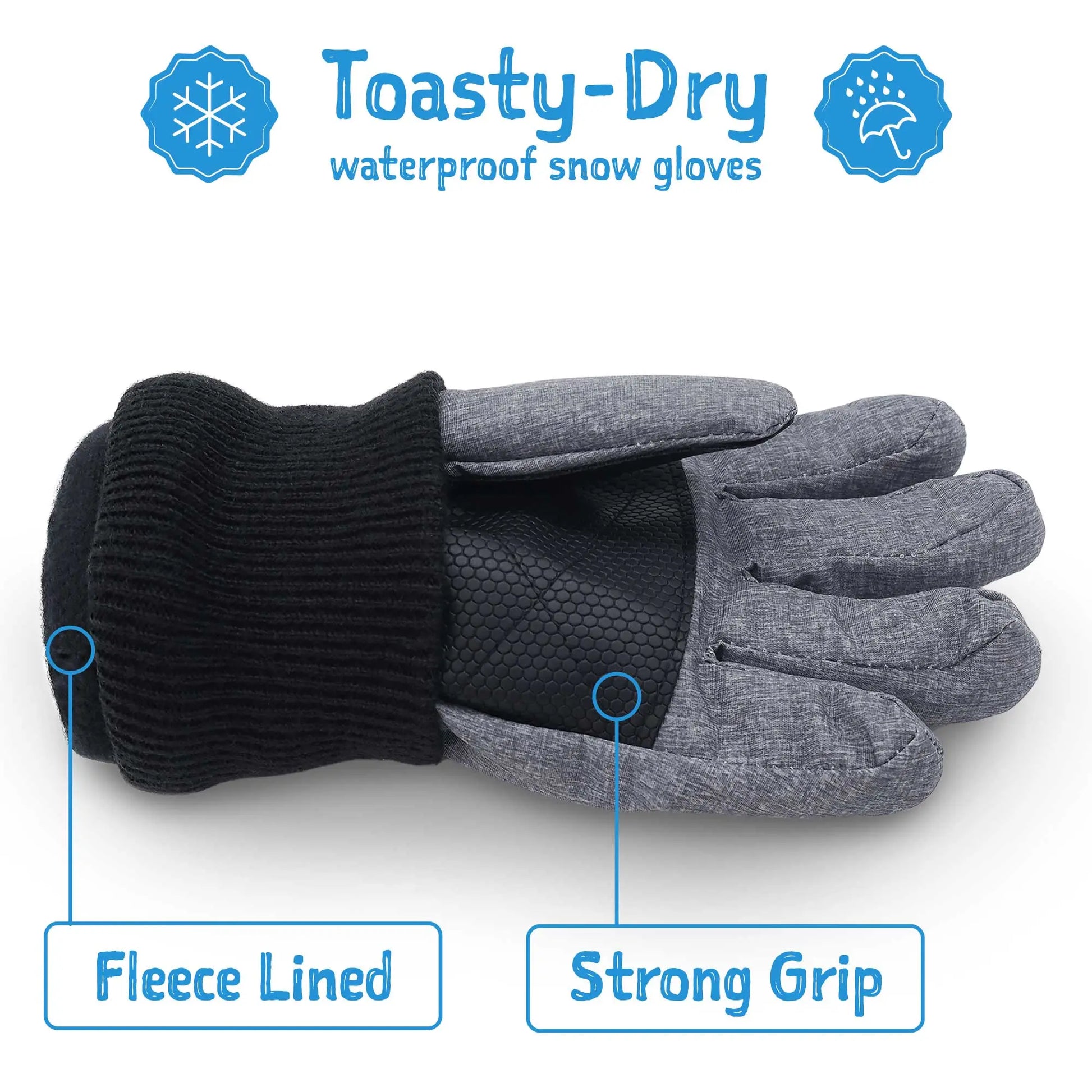Jan & Jul Waterproof Toasty Dry Snow Gloves Wildberry