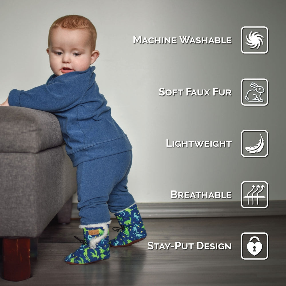 Jan & Jul Baby Stay-Put Winter Booties Bear