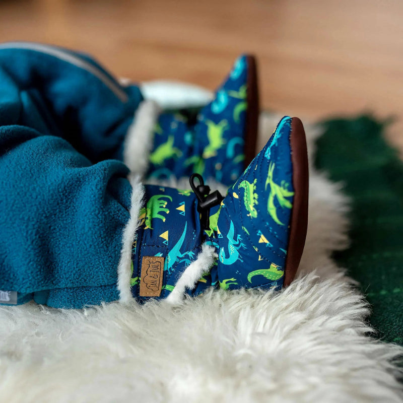 Jan & Jul Baby Stay-Put Winter Booties Space Dinos