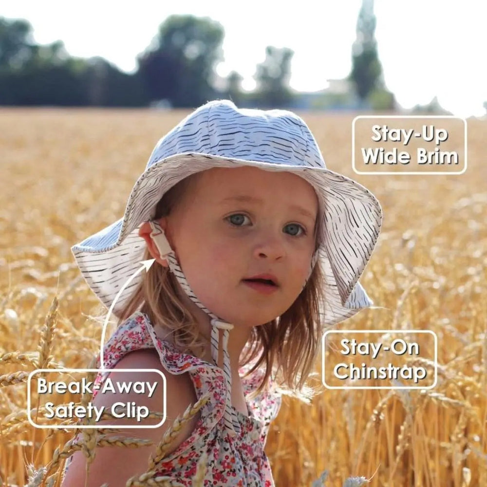 Jan & Jul Kids Cotton Floppy Hat Yellow Pineapple
