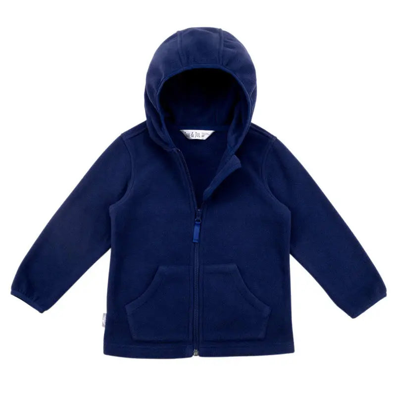 Jan & Jul Kids Fleece Jacket Navy