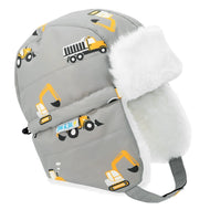 Jan & Jul Kids Insulated Winter Hats Grey Construction
