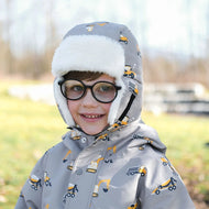 Jan & Jul Kids Insulated Winter Hats Grey Construction