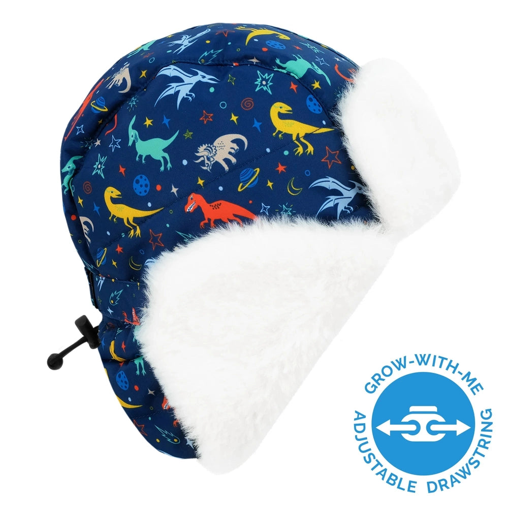 Jan & Jul Kids Insulated Winter Hats Space Dinos